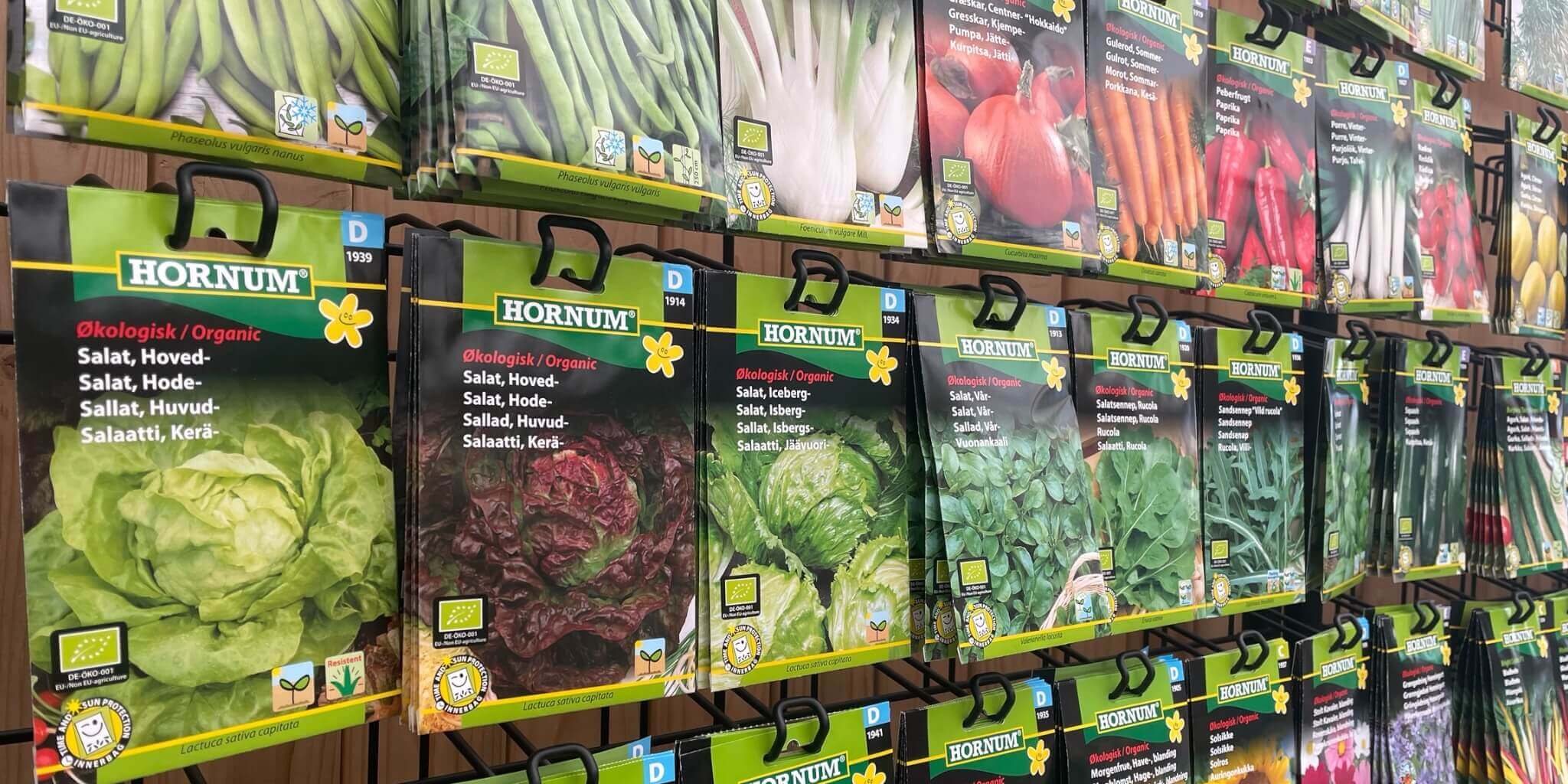 Stor mængde urtefrø og grøntsagsfrø fra Hobby Haven