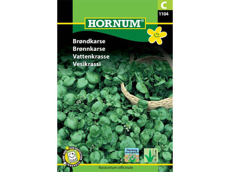 Frøpose med brøndkarse.