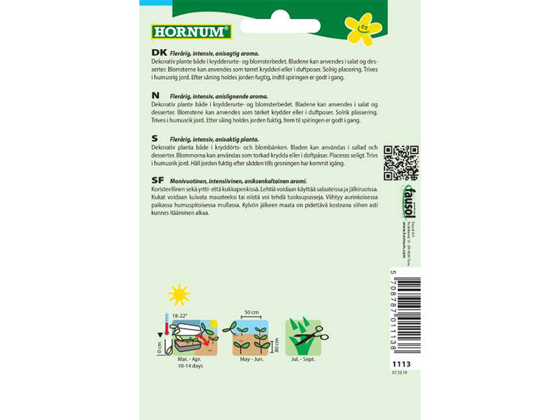 Indianermynte, Alm. "Anisisop" (D)