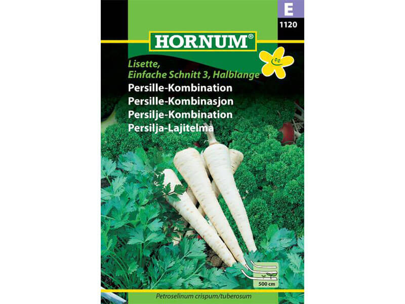 Frøpose med persille-kombination til såning.