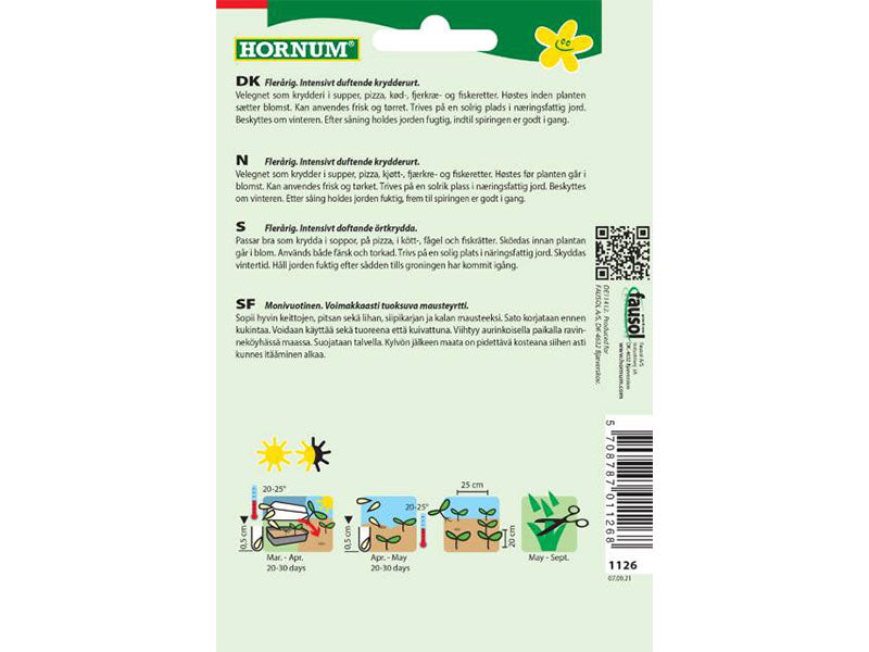 Frø pose, Timian, Di Roma (B)