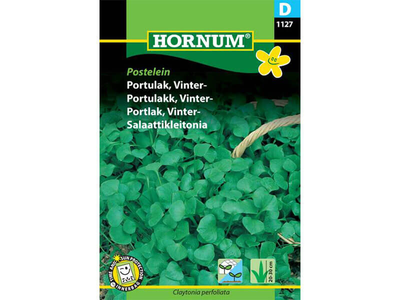 Frøpose med vinterportulak til dyrkning i haven.