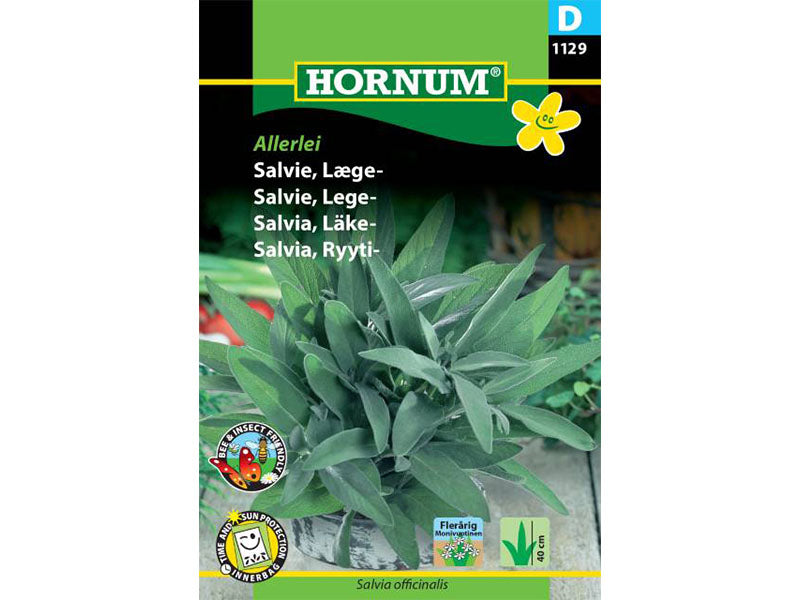 Frøpose med læge-salvie til forskellige anvendelser.