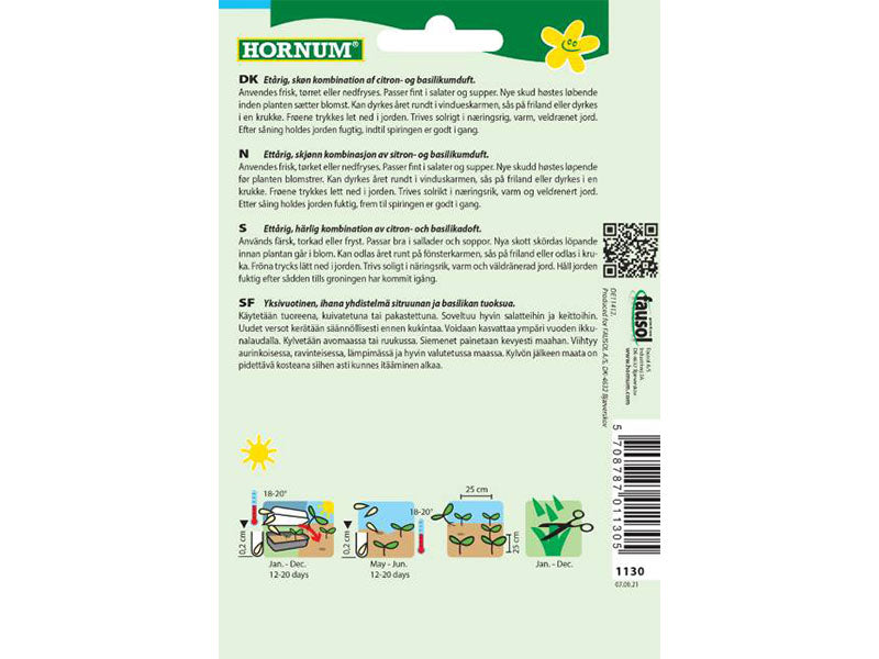 Basilikum, Citron-, Lemon (D)