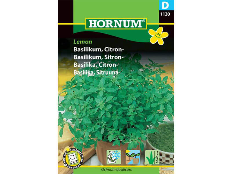 Frøpose med citronbasilikum.