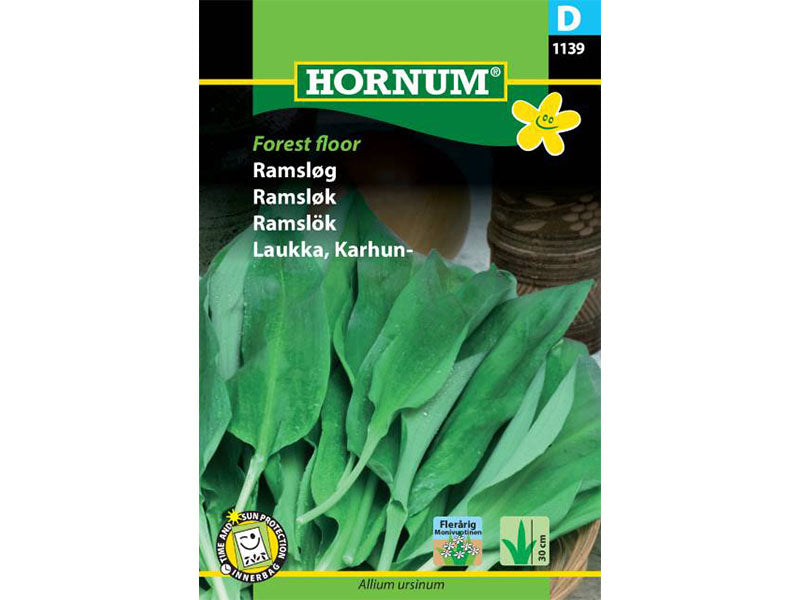 Frøpose med ramsløg til haven.