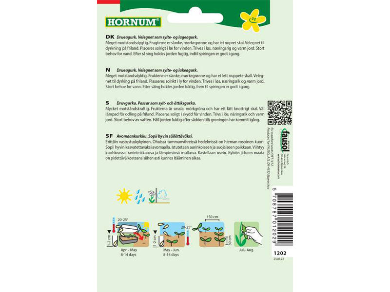 Frø pose, Agurk, Drue-, Frilands-, Libelle F1 (B)