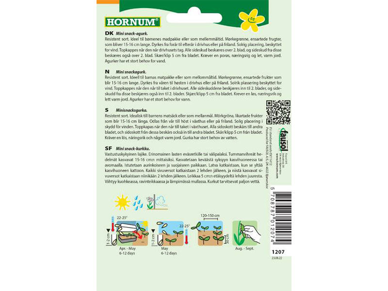 Agurk, Salat-, Silor F1 Hybride (G)