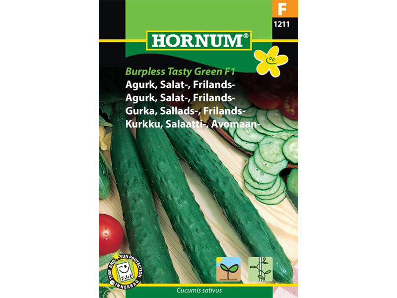 Frøpose med agurk til frilandssalat.