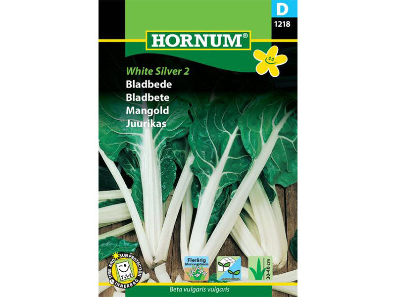 Frøpose med bladbede, White Silver 2.