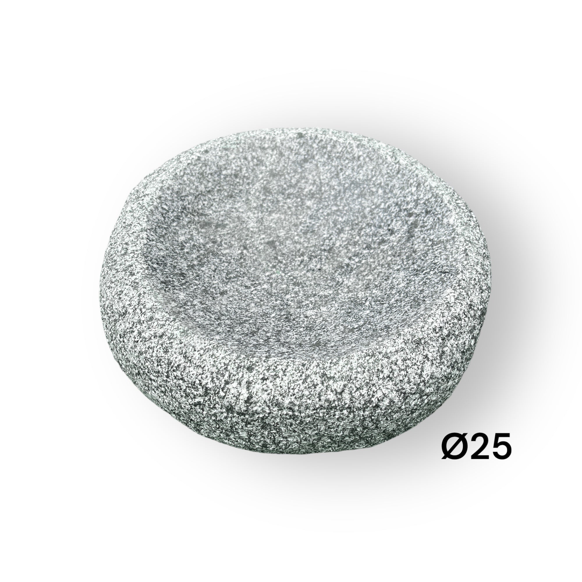 Fuglebad med runde kanter i granit