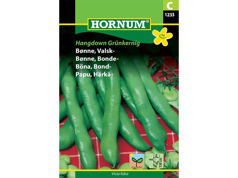 Frøpose med valske bønner, hangdown grünkernig.