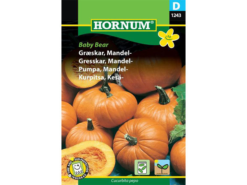 Frøpose med Græskar Mandel Baby Bear.