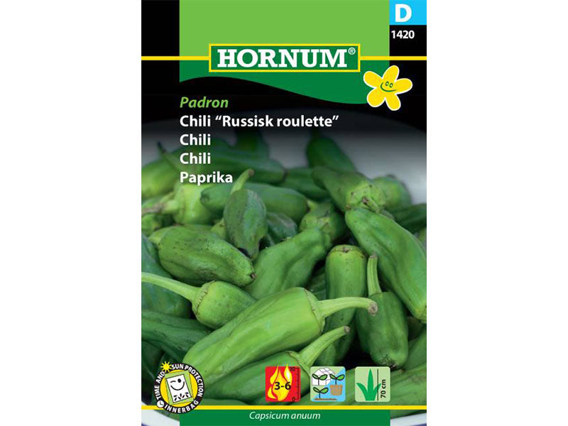 Frøpose med chili, sorten Russisk Roulette