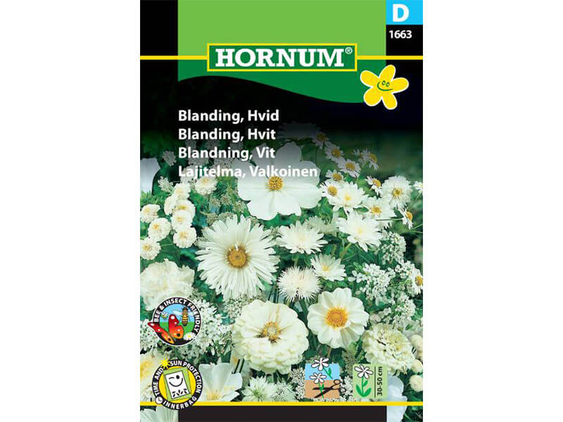 Frøpose med hvid blanding.