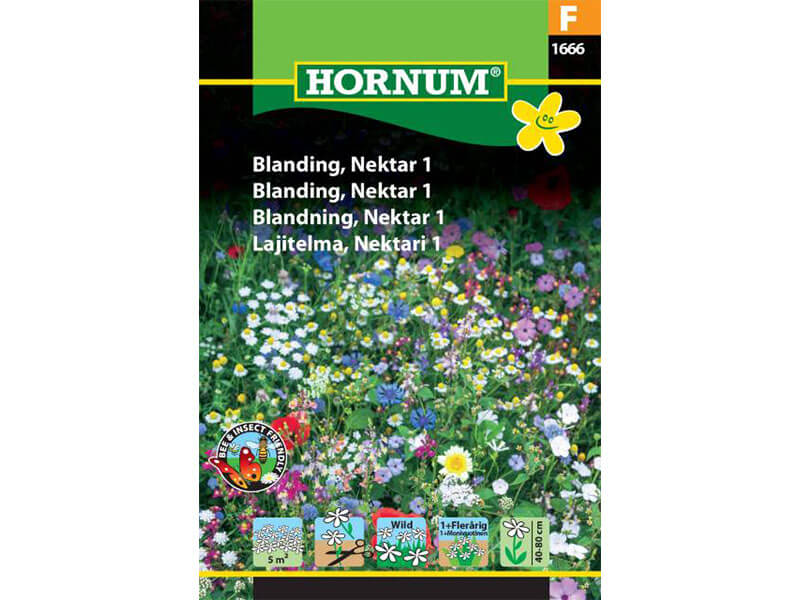 Frøpose med blanding til nektarplanter.