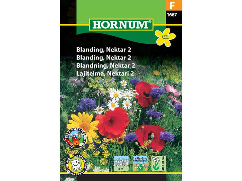 Frøpose med blanding til nektarinddragende planter.