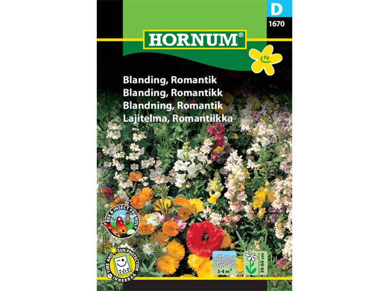 Frøpose med romantisk blanding til haven.