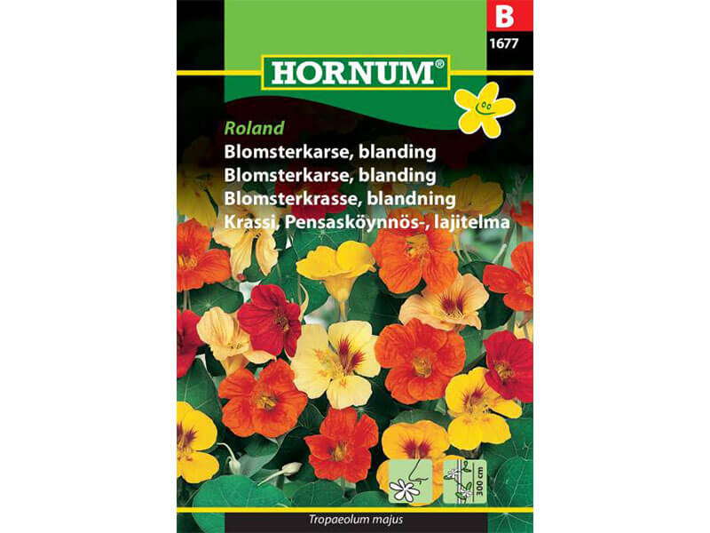 Frøpose med blanding af blomsterkarse.