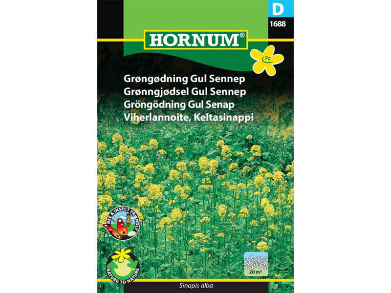 Frøpose med grøngødning gul sennep.