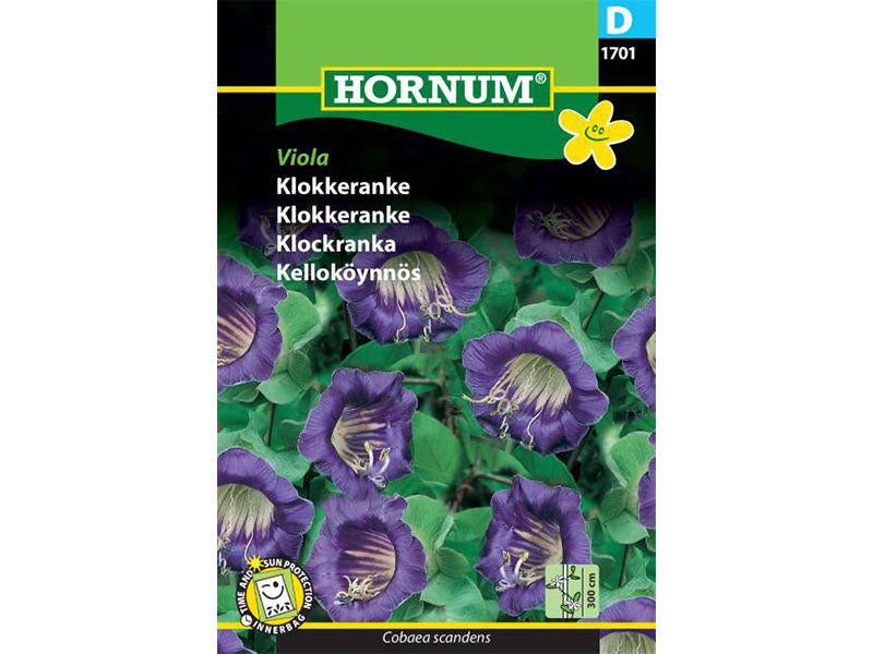 Frøpose med klokkeranke, Viola.