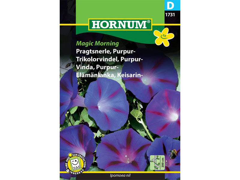 Frøpose med pragtsnerle, purpur, type Magic Morning.