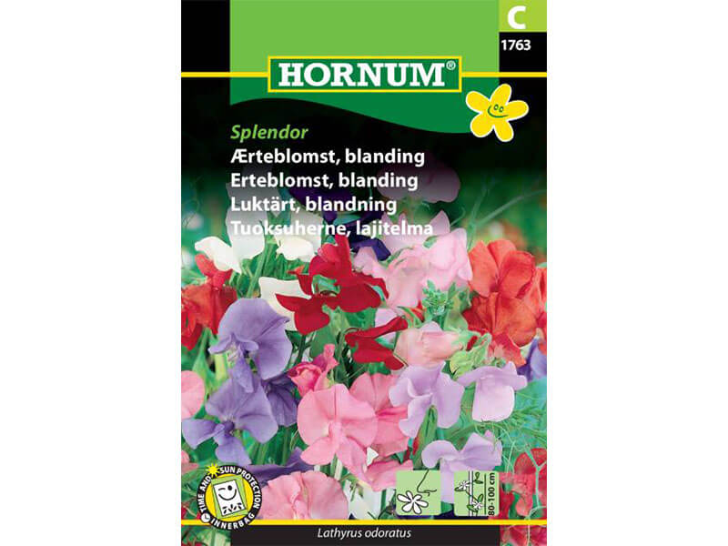 Frøpose med blanding af ærteblomster.