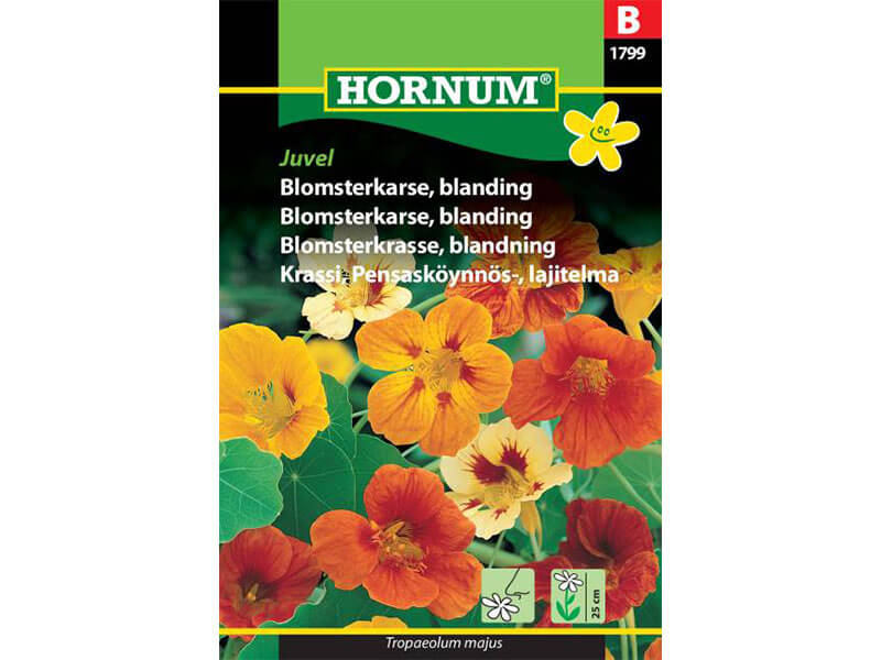 Frøpose med blanding af blomsterkarse.