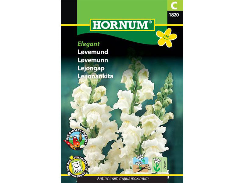 Frøpose med elegant løvemund.