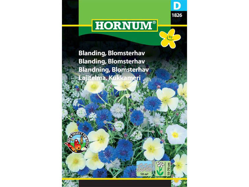 Frøpose med blanding til blomsterhave.