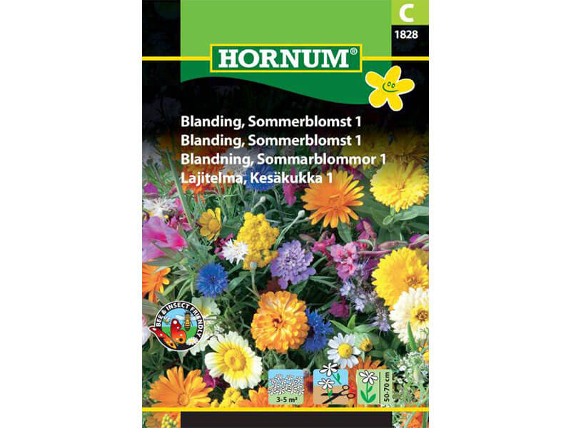 Frøpose med blanding af sommerblomster.