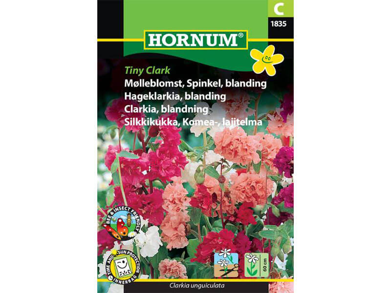 Frøpose med mølleblomst, spinkel og Tiny Clark.