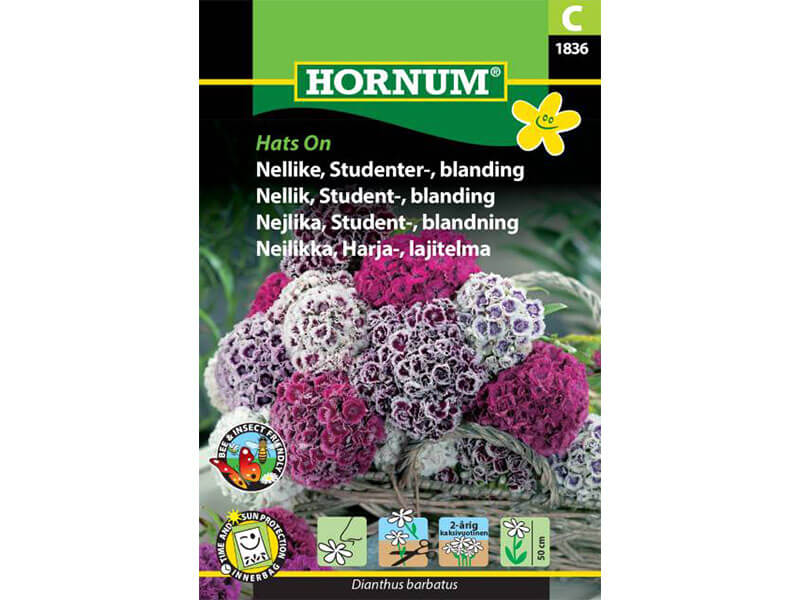 Frøpose med studenternellike, Hats On.