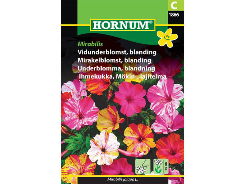 Frøpose med blanding af vidunderblomster.