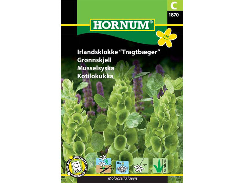 Frøpose med irlandsklokke Tragtbæger