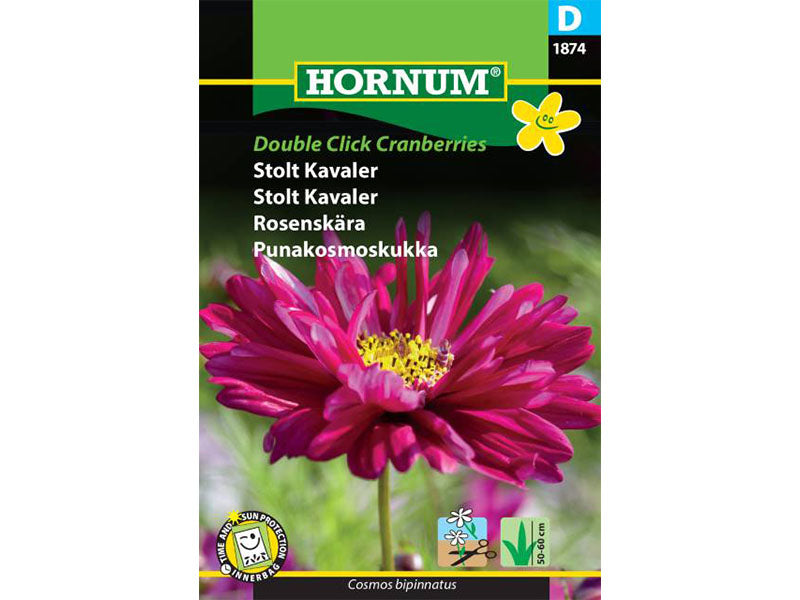 Frøpose med sorten Stolt Kavaler, Double Click Cranber.