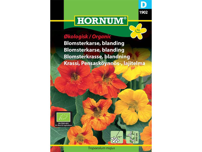 Frøpose med økologisk blomsterkarse.