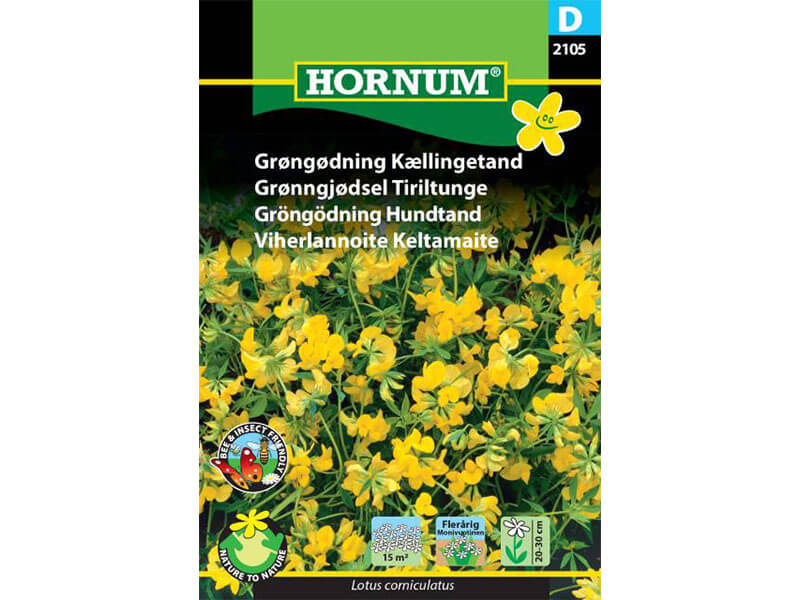 Frøpose med grøngødning kællingetand.