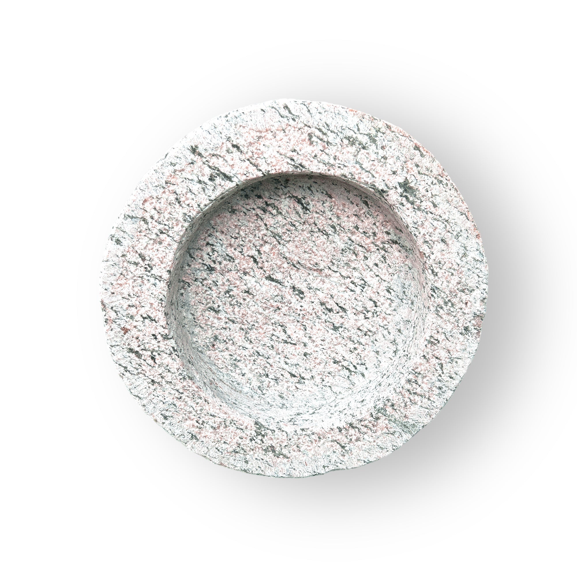 Rundt fuglebad D. 35 cm med skarpe kanter.