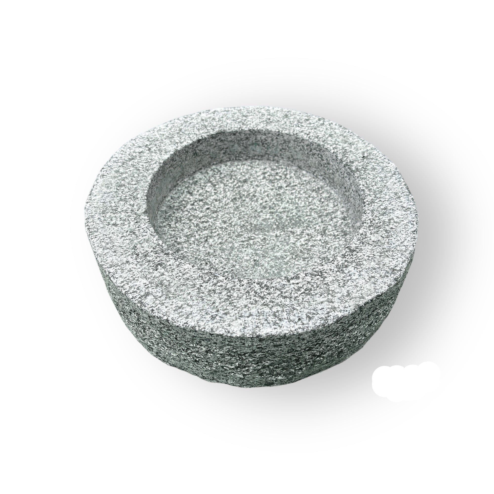 Rundt fuglebad, D. 35 cm, med skarpe kanter.