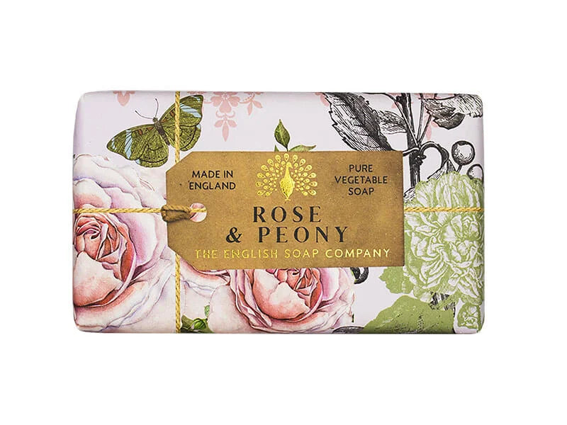 Sæbebar med duft af rose og pæon, Anniversary model.