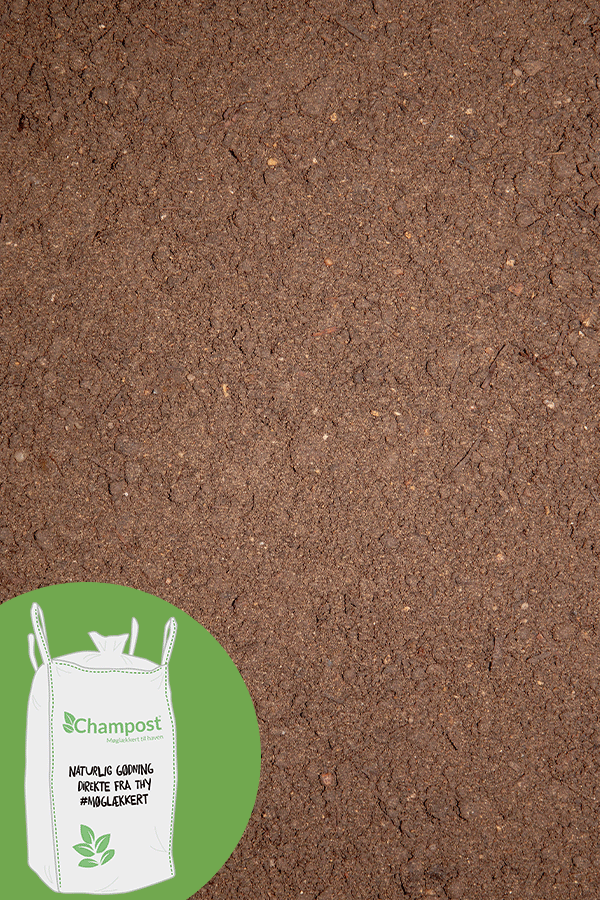 Harpet muld 900 liter til havearbejde