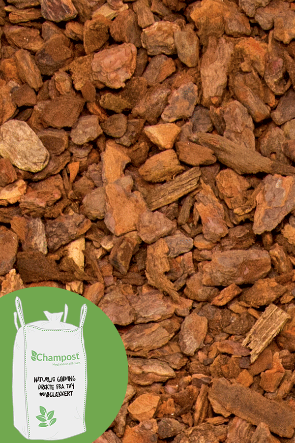 Pyntebark 2500 l, 15-25 mm bigbag leveret til døren.