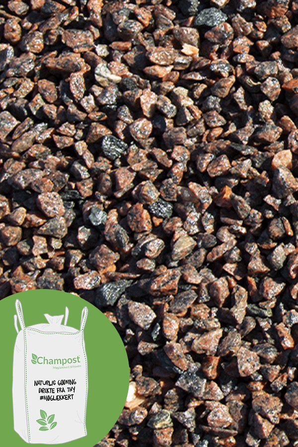 Granitskærver, rød, 8–12 mm, 1 ton.