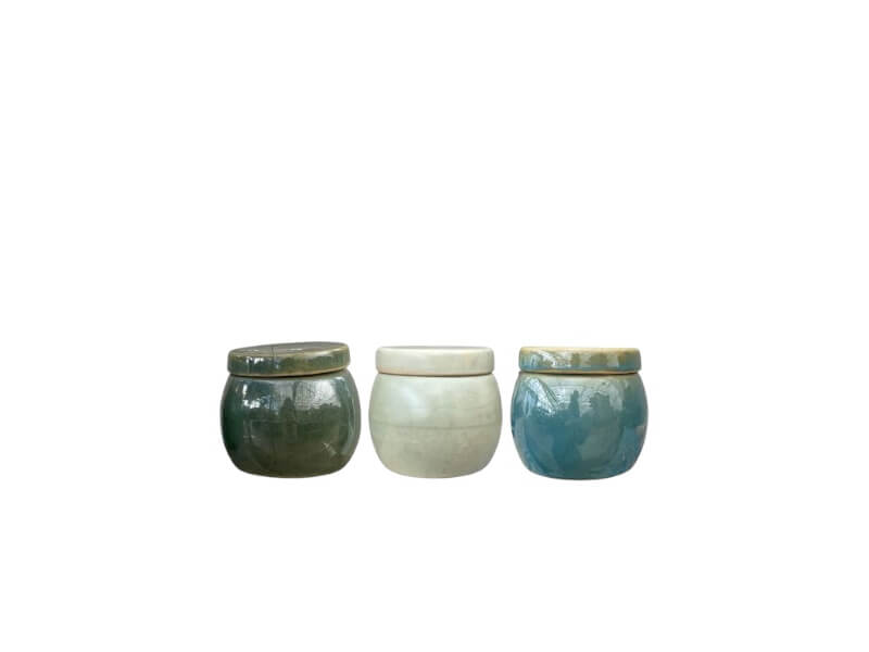 Skål BERIT - GLAZED MIX - diameter 9 cm