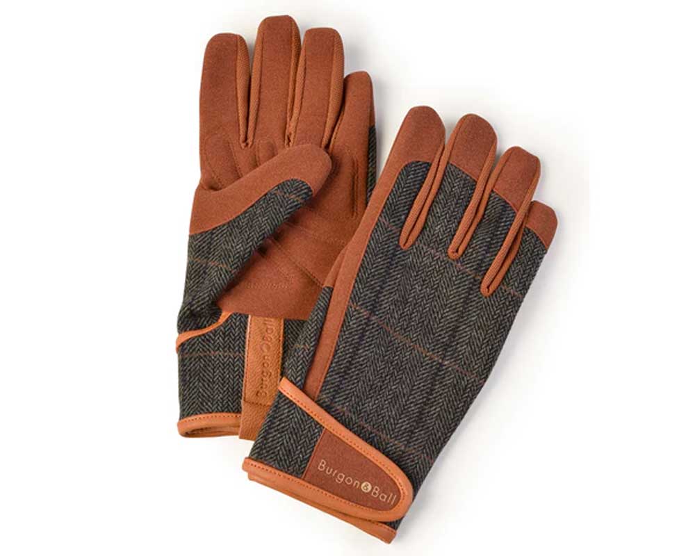 Tweed havehandsker i størrelse M/L