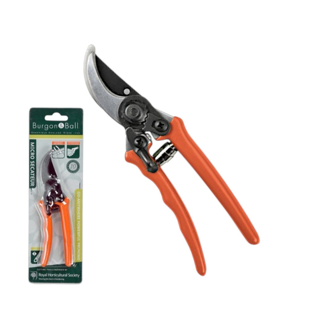 RHS Micro Secateurs - Terracotta