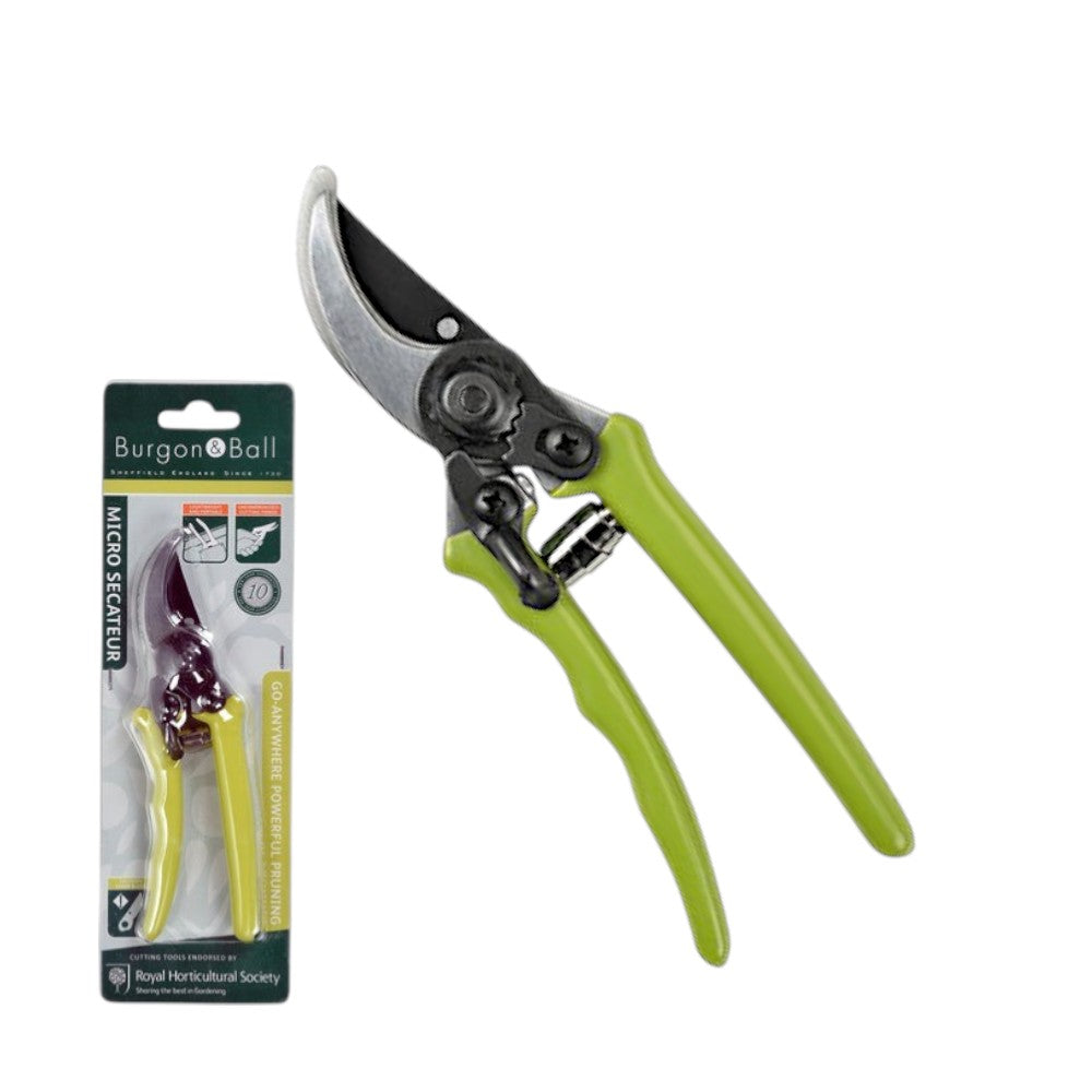 RHS Micro Secateurs - Green