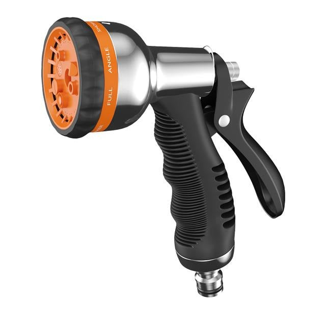 Sprøjtepistol fra Claber, model METAL-JET 8, til vanding.