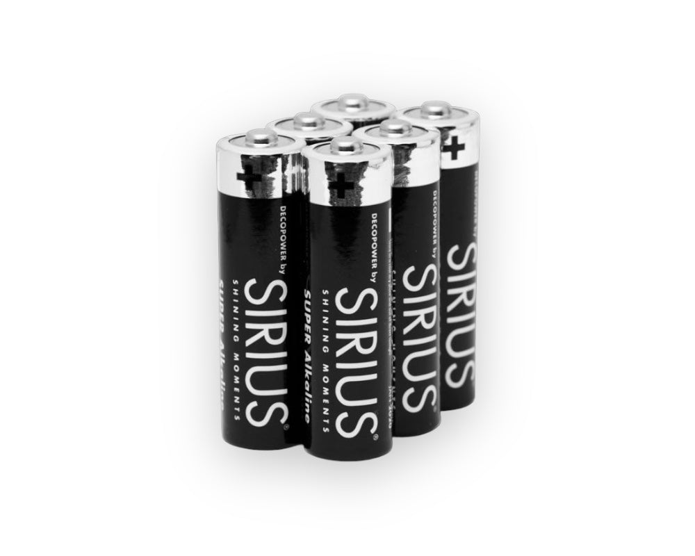DecoPower AA batterier, sæt med 6 stk.